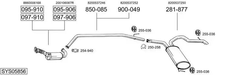 BOSAL SYS05856