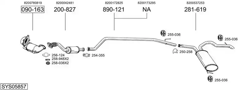 BOSAL SYS05857