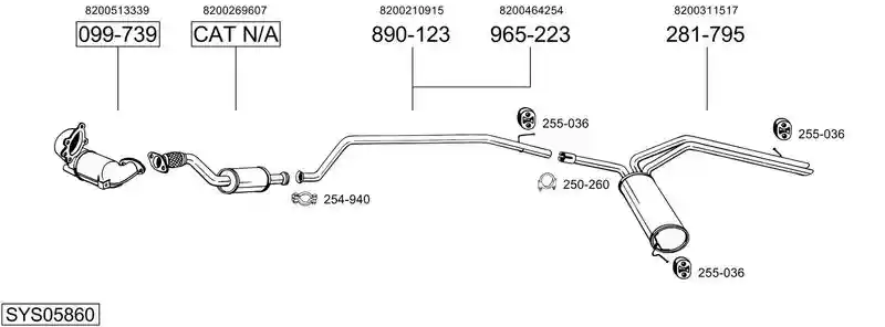 BOSAL SYS05860