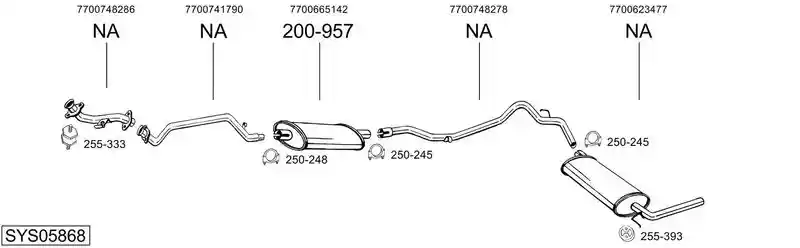BOSAL SYS05868