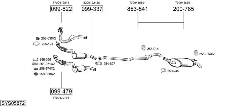 BOSAL SYS05872