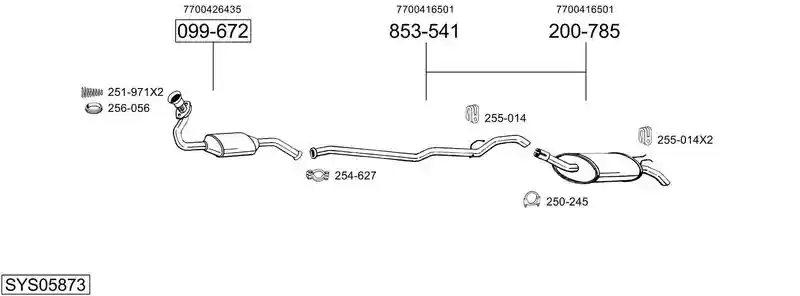 BOSAL SYS05873