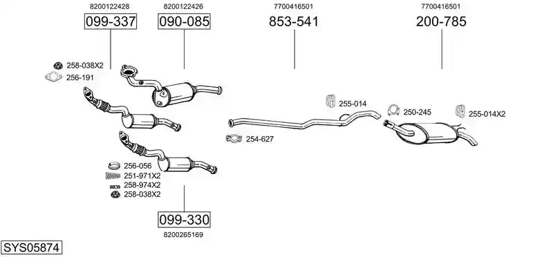 BOSAL SYS05874