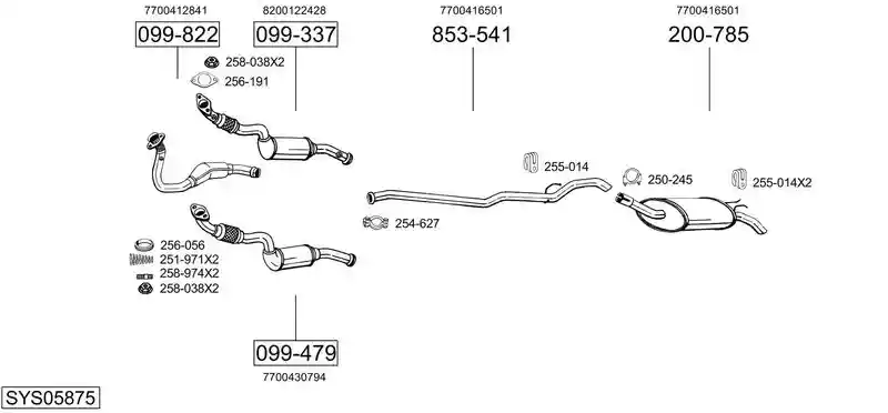 BOSAL SYS05875