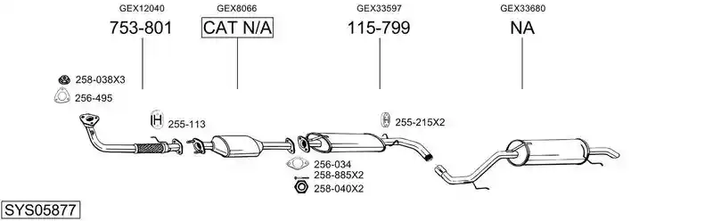 BOSAL SYS05877