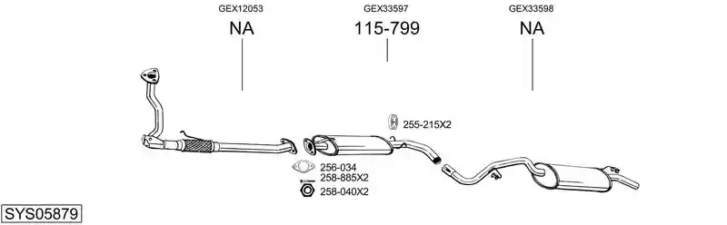 BOSAL SYS05879