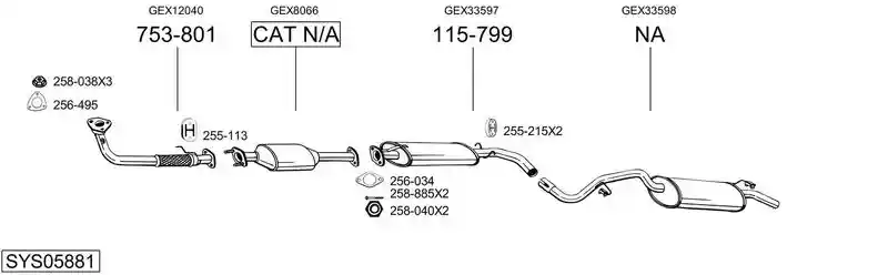 BOSAL SYS05881