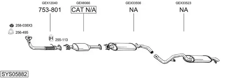 BOSAL SYS05882