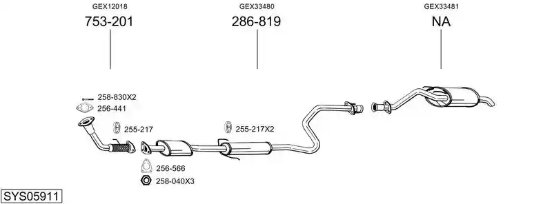 BOSAL SYS05911