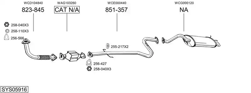 BOSAL SYS05916