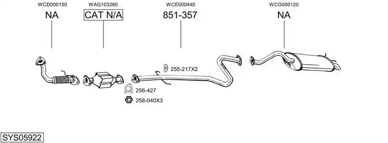 BOSAL SYS05922