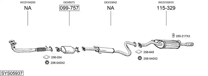 BOSAL SYS05937