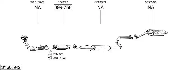 BOSAL SYS05942