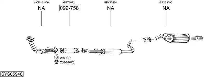 BOSAL SYS05948