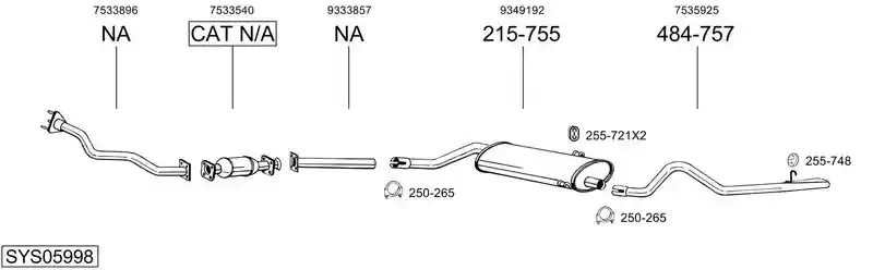 BOSAL SYS05998