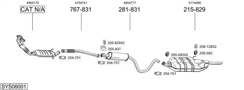 BOSAL SYS06001