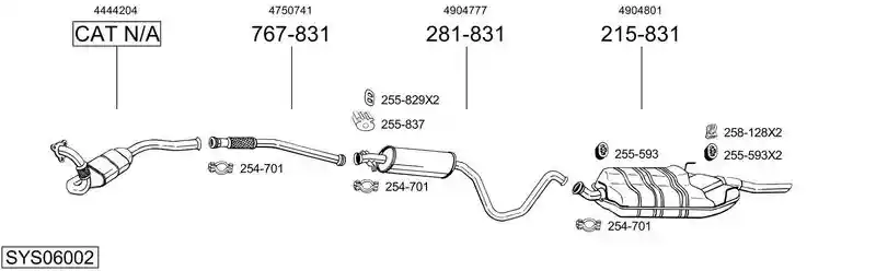 BOSAL SYS06002