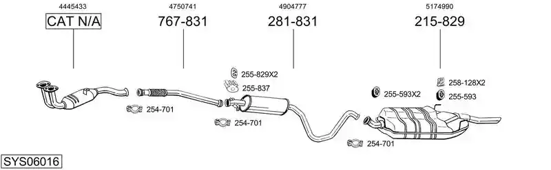 BOSAL SYS06016