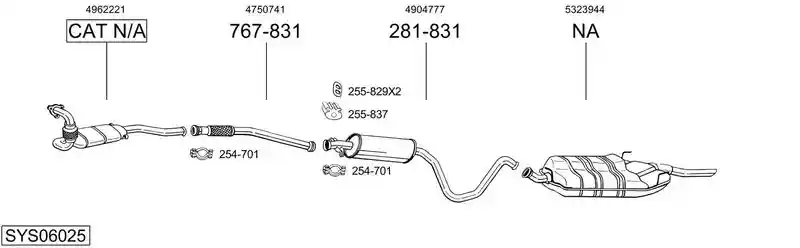 BOSAL SYS06025
