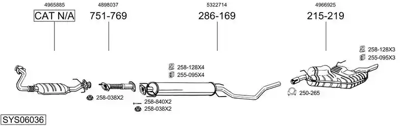 BOSAL SYS06036