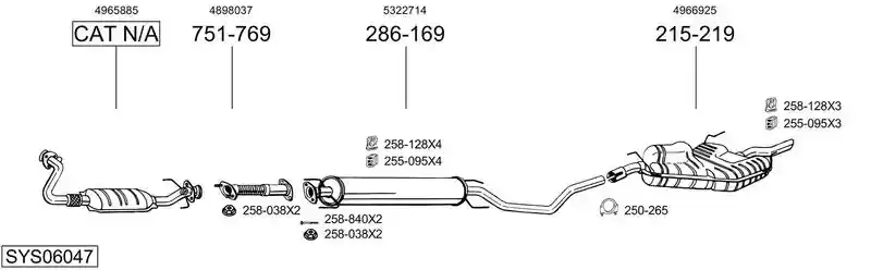 BOSAL SYS06047