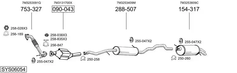 BOSAL SYS06054