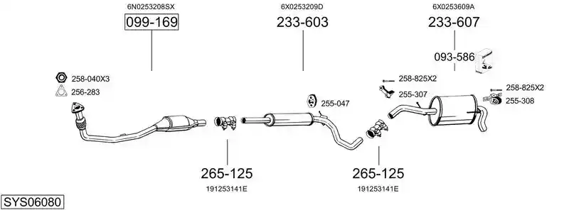 BOSAL SYS06080