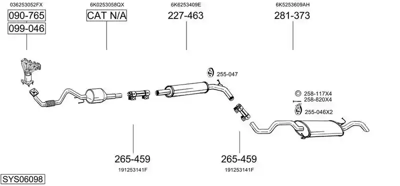 BOSAL SYS06098