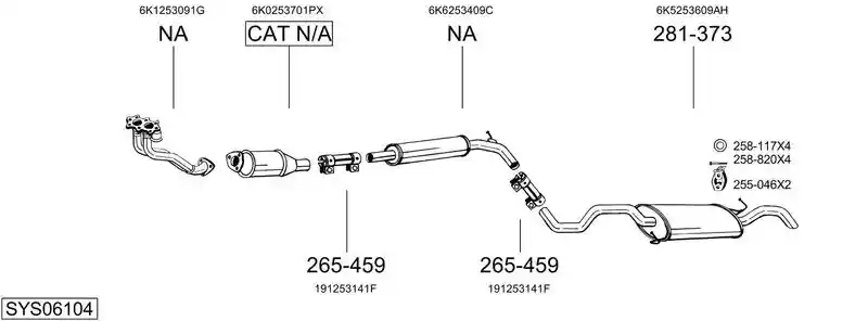BOSAL SYS06104