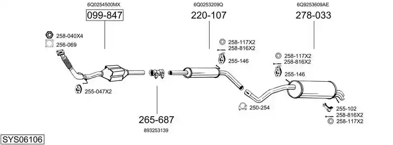 BOSAL SYS06106