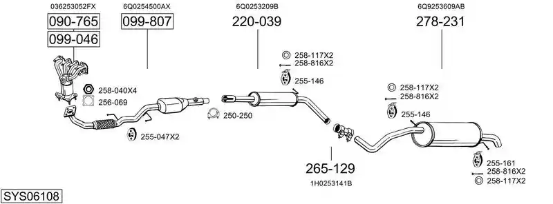 BOSAL SYS06108