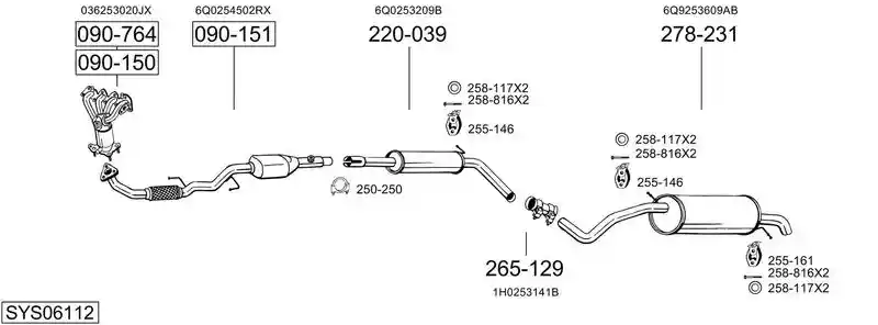 BOSAL SYS06112