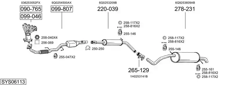 BOSAL SYS06113