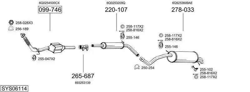 BOSAL SYS06114