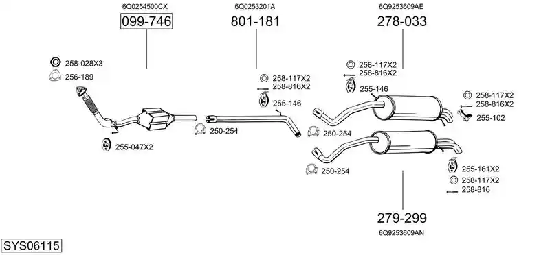 BOSAL SYS06115