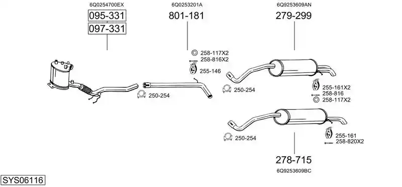 BOSAL SYS06116