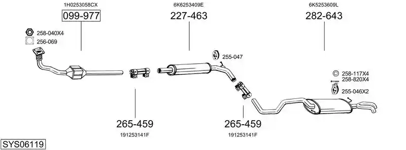 BOSAL SYS06119