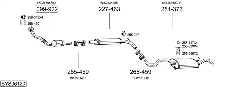 BOSAL SYS06120