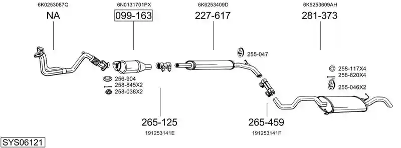 BOSAL SYS06121