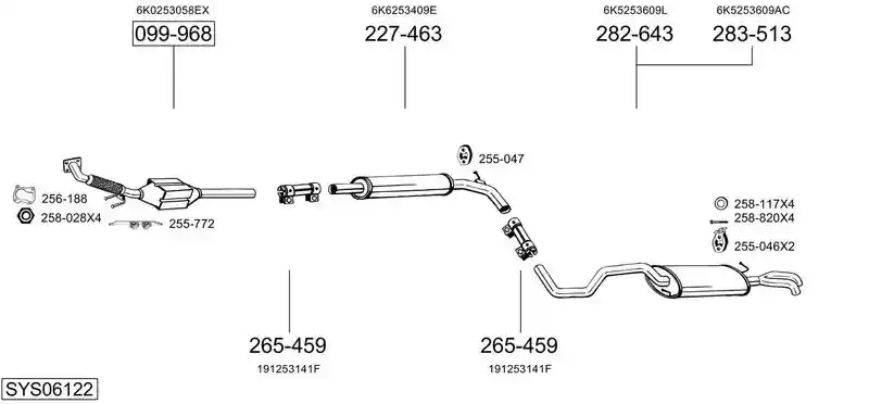 BOSAL SYS06122