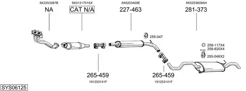 BOSAL SYS06125