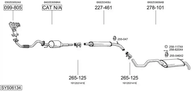BOSAL SYS06134