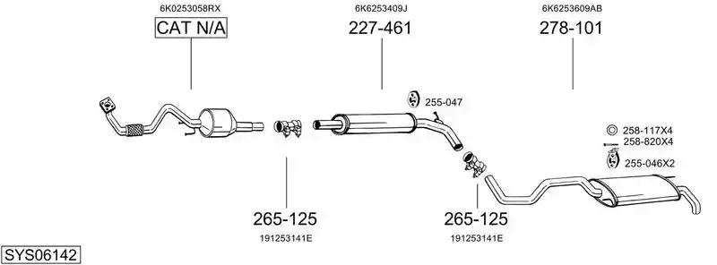 BOSAL SYS06142