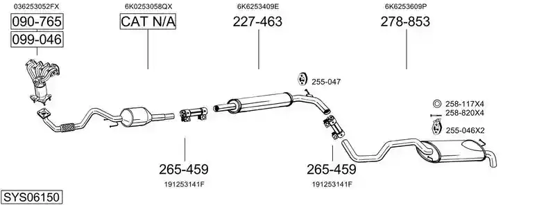 BOSAL SYS06150