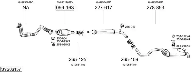 BOSAL SYS06157