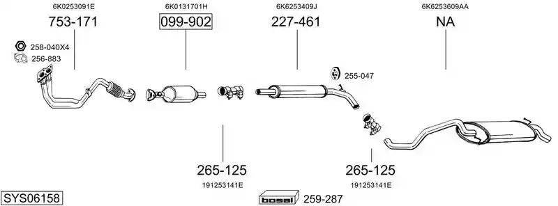 BOSAL SYS06158