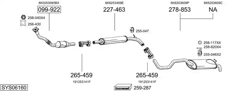 BOSAL SYS06160