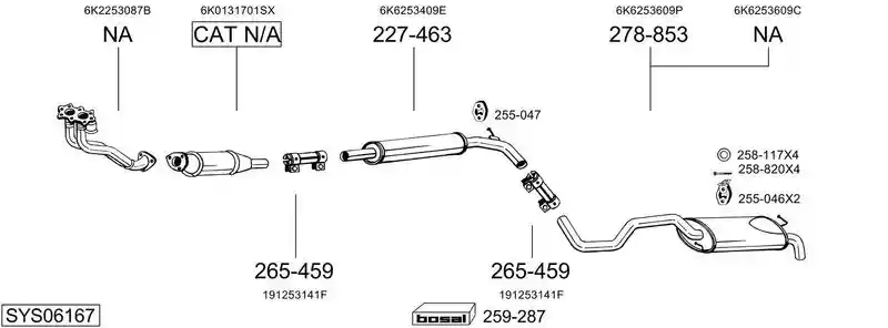 BOSAL SYS06167