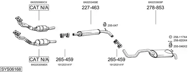 BOSAL SYS06168
