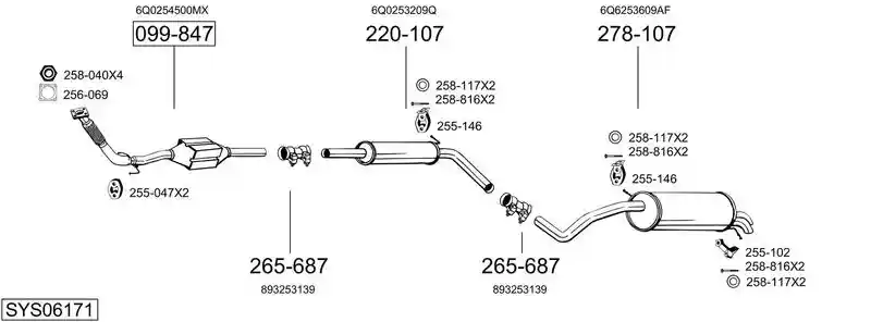 BOSAL SYS06171